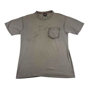 Vtg Harley Davidson Twin Cities Minnesota T shirt Men's Size Large Tan USA Read